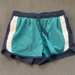 H&M Teal and Navy Swim Shorts
